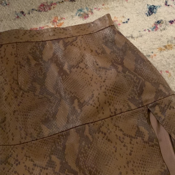 Snake skin print leather midi skirt Zeynep Arcay - Picture 11 of 12
